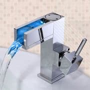 Arian 'Luma' LED Waterfall Basin Mixer Tap