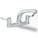 Arian Paddle Deck Mounted Kitchen Bridge Tap Chrome