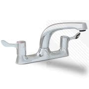 Arian Paddle Deck Mounted Kitchen Bridge Tap Chrome