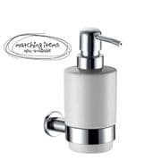 Arian Pro 'Destiny' Wall Mounted Ceramic / Chrome Soap Dispenser Cream Finish