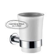 Arian Pro 'Destiny' Wall Mounted Ceramic / Chrome Tumbler Cream Finish