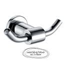 Arian Pro 'Destiny' Wall Mounted Double Towel/Robe Hook in Chrome