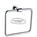 Arian Pro 'Destiny' Wall Mounted Square Towel Ring Chrome Bathroom Accessory