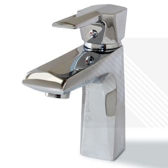 Arian Pro 'Prism' Single Lever Bathroom Basin Mixer Tap in Chrome