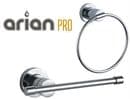 Arian Pro Toilet Roll Holder and Towel Ring