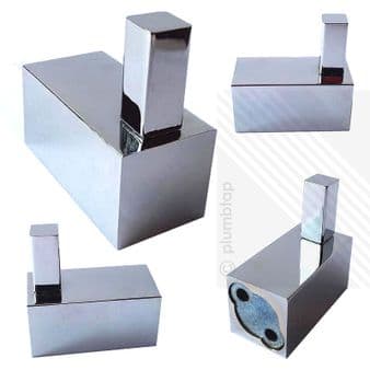 Arian Stealth Single Bathroom Robe Hook in Chrome