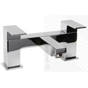 Arian 'Tulsi' Square Dual Lever Bath Filler Mixer Tap in Chrome