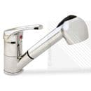 Arian Twist Modern Pull Out Kitchen Mixer Tap Chrome