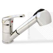 Arian Twist Modern Pull Out Kitchen Mixer Tap Chrome