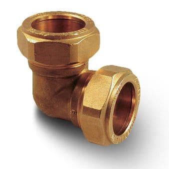 Brass Compression Plumbing Fittings - Elbow 8mm - 28mm