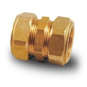 Brass Compression Plumbing Fittings - Straight Coupling 8mm - 28mm
