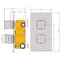 Concealed Thermostatic Mixer Shower Valve 2 Outlets Round Overhead & Handset