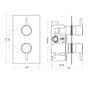 Concealed Thermostatic Shower Mixer Valve 12