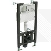 CYCLONE CONCEALED UNIVERSAL 1.00 - 1.20M WALL HUNG WC FRAME AND CISTERN WITH FLUSH PLATE