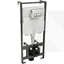 CYCLONE CONCEALED UNIVERSAL 1.17M - 1.37M WALL HUNG WC FRAME AND CISTERN WITH FLUSH PLATE