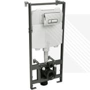 CYCLONE CONCEALED UNIVERSAL 1.17M - 1.37M WALL HUNG WC FRAME AND CISTERN WITH FLUSH PLATE