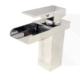 Designer Luxury Waterfall Bathroom Basin Mixer Tap in Chrome