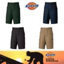 DICKIES REDHAWK WD834 Men's Workwear Cargo Shorts • Black Olive Khaki Navy