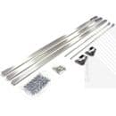 ECOSPA Bendi Shower Curtain Track in Chrome - 3 Metres - Multi Configuration