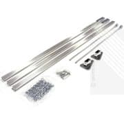 ECOSPA Bendi Shower Curtain Track in Chrome - 3 Metres - Multi Configuration