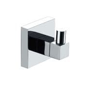 ECOSPA Blaze - Modern Bathroom Single Robe Hook in Chrome