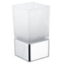 ECOSPA Deck Mounted Tumbler in Frosted Glass/Chrome