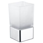 ECOSPA Deck Mounted Tumbler in Frosted Glass/Chrome