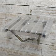 EcoSpa Folding Shower Seat Wall Mounted Clear Bathroom Mobility Aid
