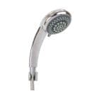 EcoSpa Large Round Chrome Shower Handset 6 Spray Settings Grey Trim Universal