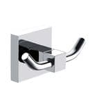 ECOSPA Modern Bathroom Accessory - Double Towel Robe Hook in Chrome