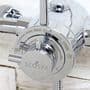ECOSPA Modern Concentric Solid Brass Exposed Dual Thermostatic Bathroom Shower Mixer Valve