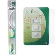 EcoSpa Professional Shower Curtain Hanging Track Rail Chrome | 3 Configurations