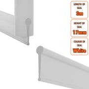 ECOSPA Replacement Rubber Seal for Folding Bath Shower Screen Enclosures • WHITE • 3 Metres