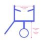 ECOSPA Shower Screen Door Seal (Type 3)  4-6mm Glass Thickness  Seals Gaps up to 9mm *TWIN PACK
