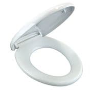 EcoSpa Soft Close Toilet Seat White Bathroom Oval Shape WC Seats Anti Slam