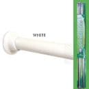 ECOSPA Telescopic Shower Curtain Rail Pole • Chrome or White • Fits 75-210cm