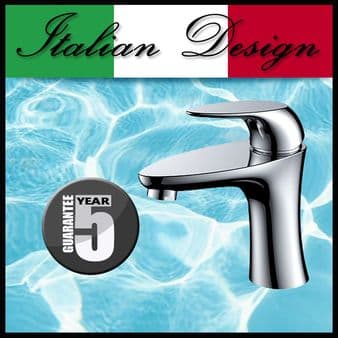 Eleganza Bathroom Basin Mixer Tap in Chrome by Lusso Vittoria