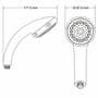 Mira Logic Handset Chrome