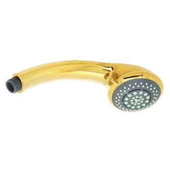 Gold 6 Function Shower Head Handset Gold *Replaces Mira Grohe Triton Aqualisa*