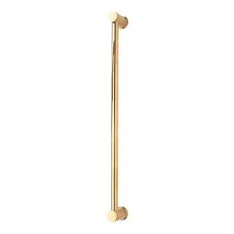Gold Replacement Bathroom Shower Riser Rail Pole Bar Kit - 25mm Diameter x 700mm