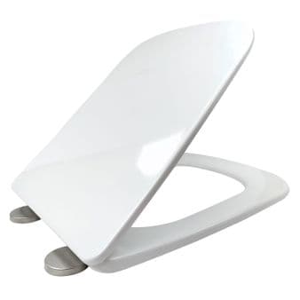 Luxury Square Design Toilet Seat with Top & Bottom Fixing Hinges