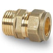 Male Iron Plumbing Fittings - Straight Couplings 8mm - 22mm
