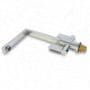 Modern Angular Chrome Kitchen Sink Mixer Tap | Dual Lever Streamlined NEW