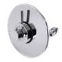 Modern Concealed Concentric Solid Brass Dual Thermostatic Bathroom Shower Mixer Valve | 1 Outlet 2 Handles | EcoSpa®