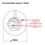 Modern Concealed Concentric Solid Brass Dual Thermostatic Bathroom Shower Mixer Valve | 1 Outlet 2 Handles | EcoSpa®