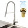 Modern Kitchen Pull Down Mixer Tap | Swivel Spout 360° | Stylish Chrome Finish | EcoSpa®