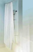 MX Shower Curtain Double Layer 1800mm x 1800mm Polyester and Peva White RGF