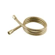 MX Stainless Steel Gold Hi-Flow Double Interlock Shower Hose 1.50m REB