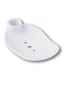 MX Standard Soap Dish Suitable for 22mm, 25mm Rail White HJ1