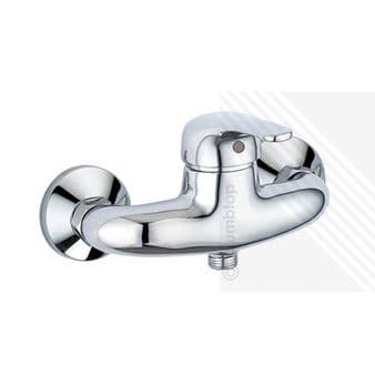 NEW | Arian 'Billie' Modern Wall Mounted Shower Mixer Tap Chrome | Single Lever Handle